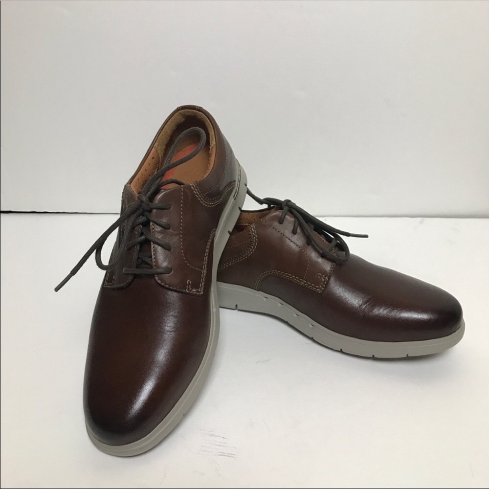 Men’s Clarks Oxford Leather Casual Dress Shoes 8W